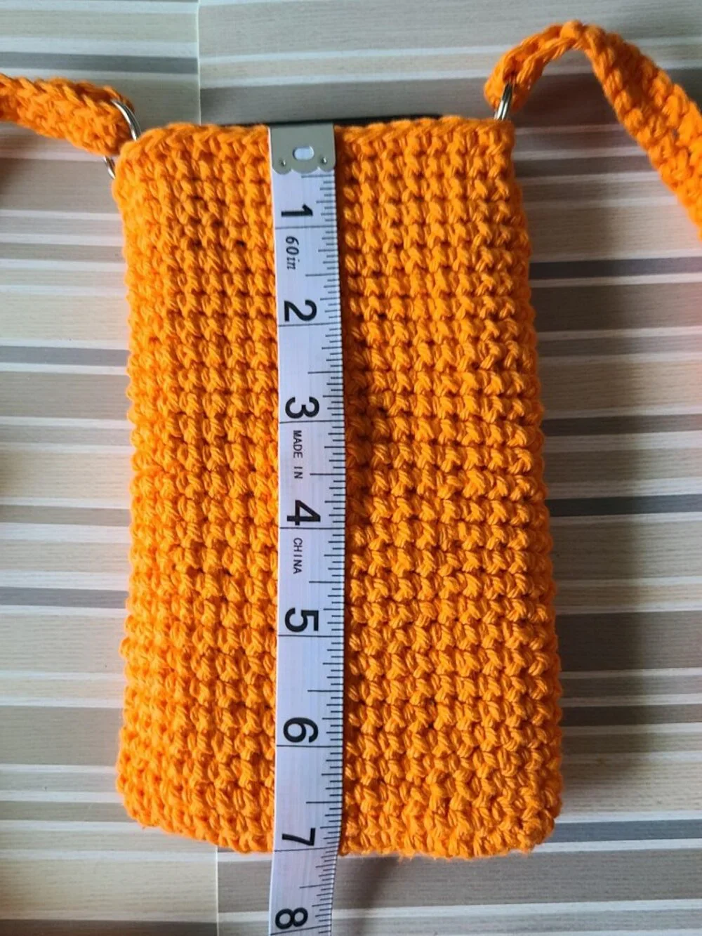 Handmade Crochet Cell Phone Case Holder Crossbody Bag Halloween Thanksgiving